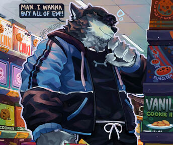 my oc in the supermarket