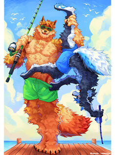 fullbody render for @dakythefoxy (textless)